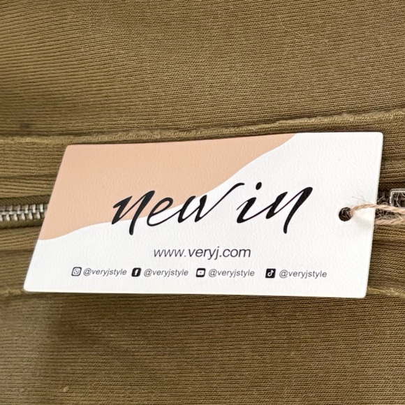 NWT Jacket Sweatshirt Quarter-Zip Henley Large Olive Green - Picture 8 of 11